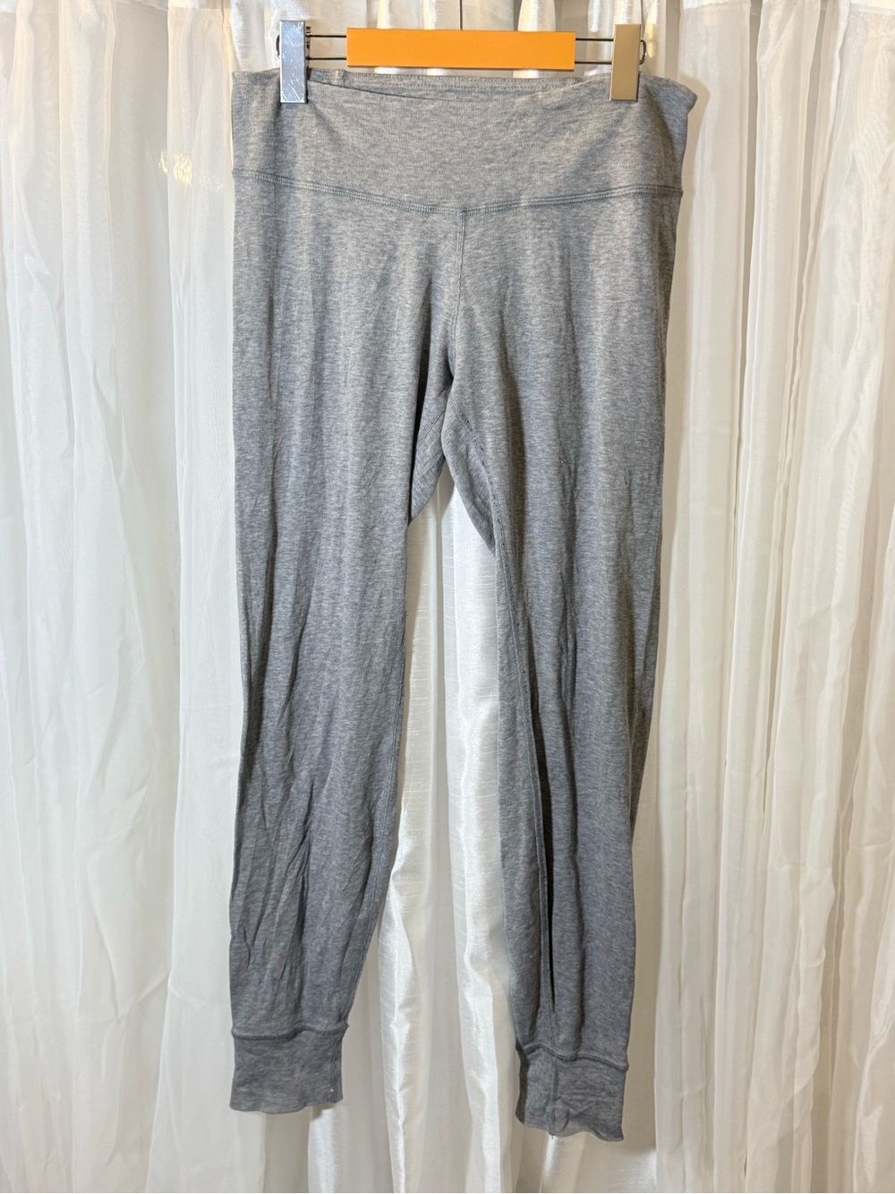 lululemon athletica Heather Gray High-Waist Cuffed Leggings